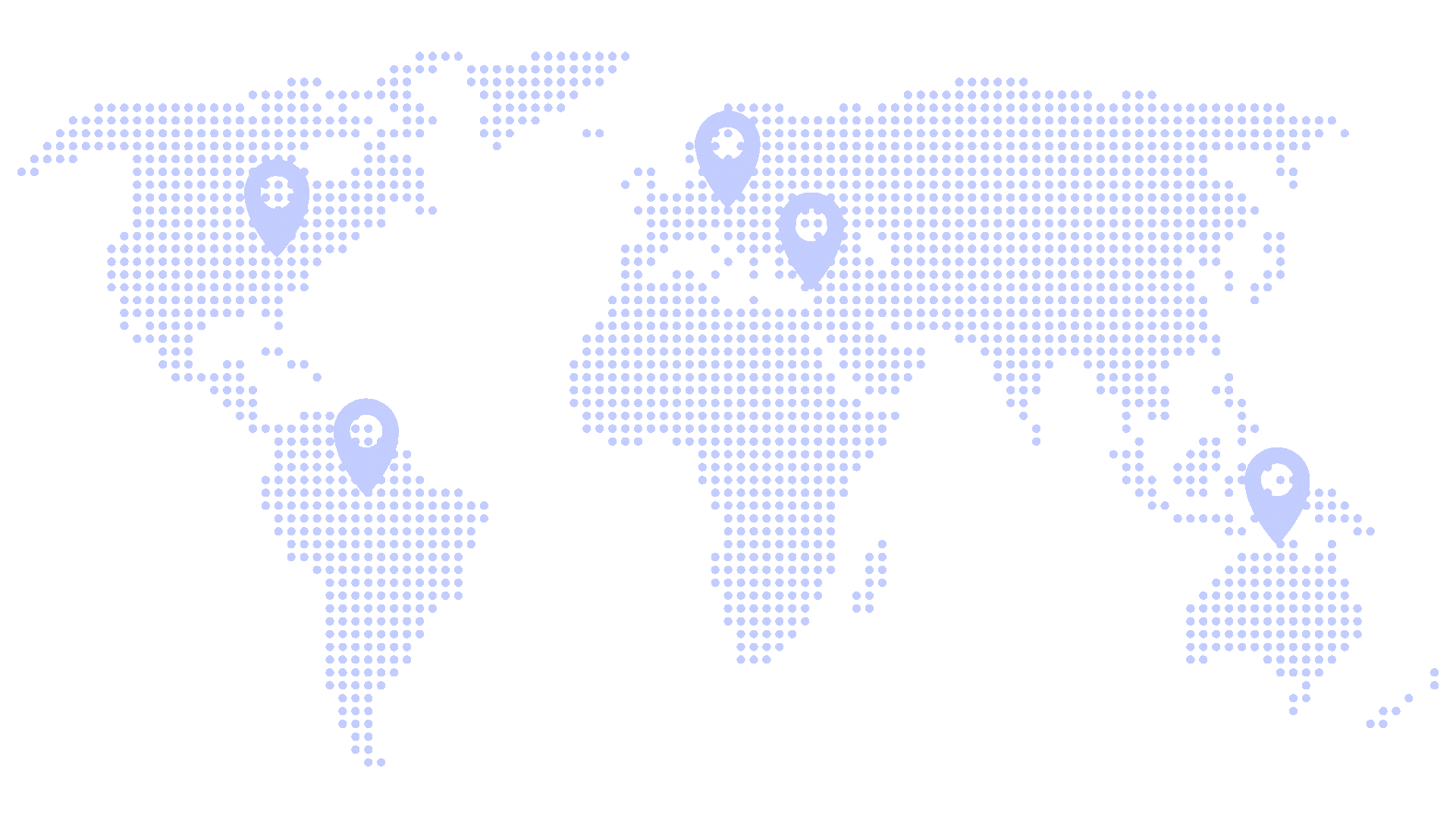 Animation mit einer Illustration einer Weltkarte