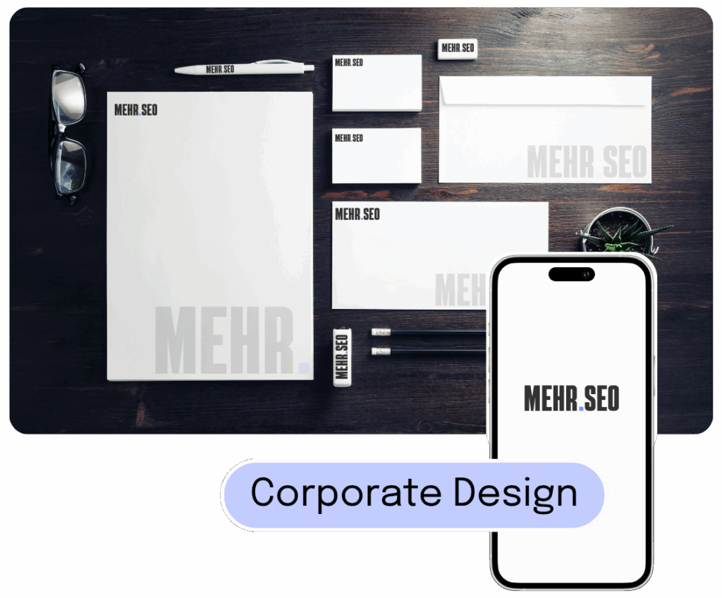 Minimalistisches Corporate Design mit Logo